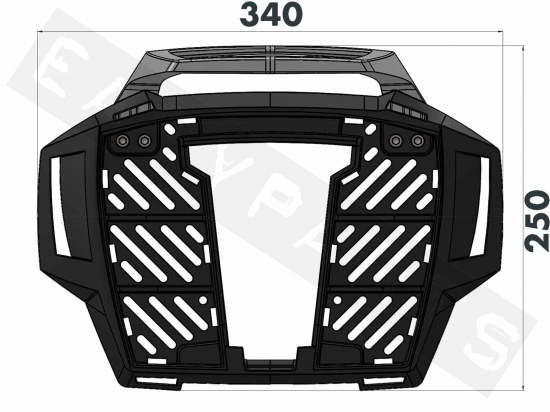 Kit top-case 45L BENELLI TRK 502 2017-2022 noir (By Hepco&Becker)